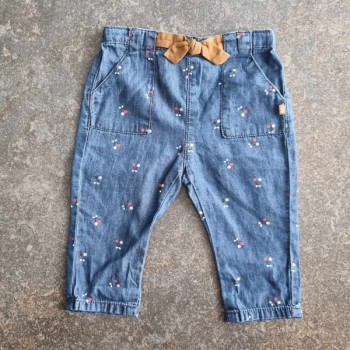 Solderie suisse - Pantalon tissus bleu Obaïbi