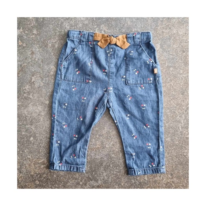 Solderie suisse - Pantalon tissus bleu Obaïbi