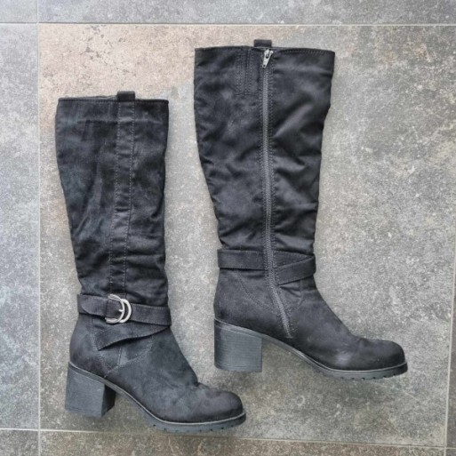 Solderie suisse - Bottes noires à boucles pointure 40