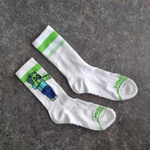 Solderie suisse - Chaussettes blanches Minecraft