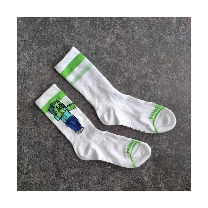 Solderie suisse - Chaussettes blanches Minecraft