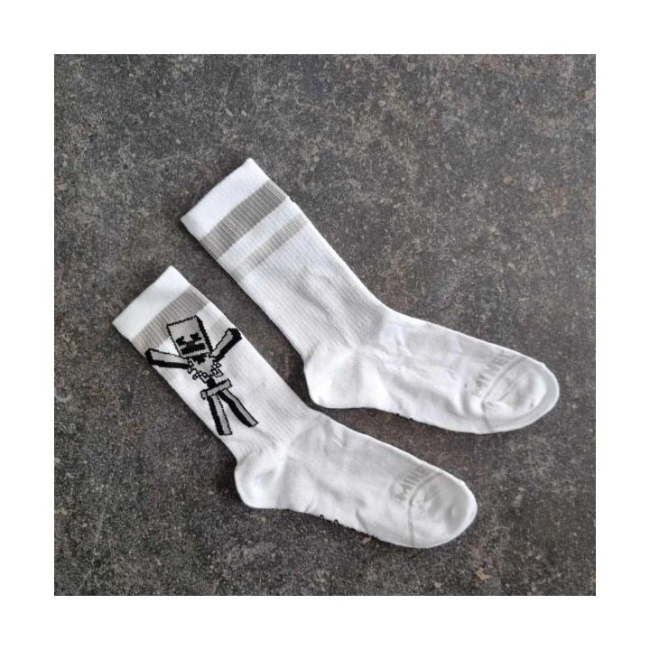 Solderie suisse - Chaussettes blanches Minecraft