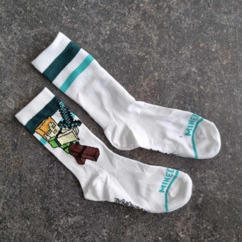 Solderie suisse - Chaussettes blanches Minecraft