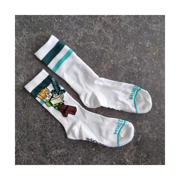 Solderie suisse - Chaussettes blanches Minecraft