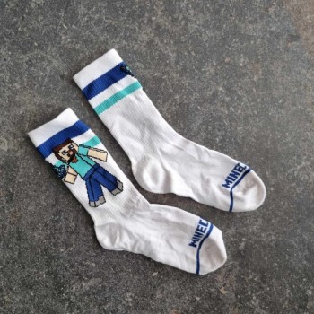 Solderie suisse - Chaussettes blanches Minecraft