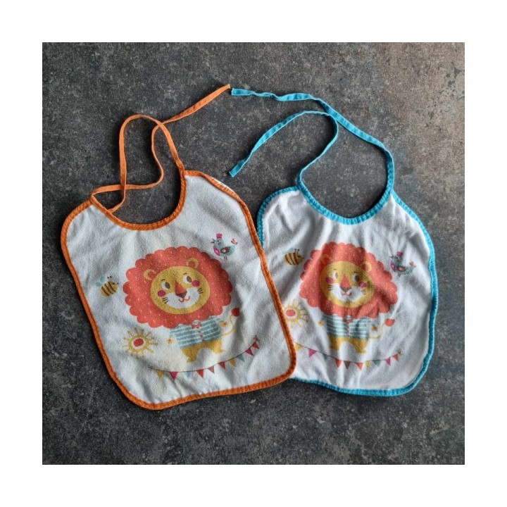 La Solderie suisse - Set de 2 bavoirs lion