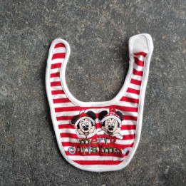 La Solderie suisse - Bavoir Mickey & Minnie en coton