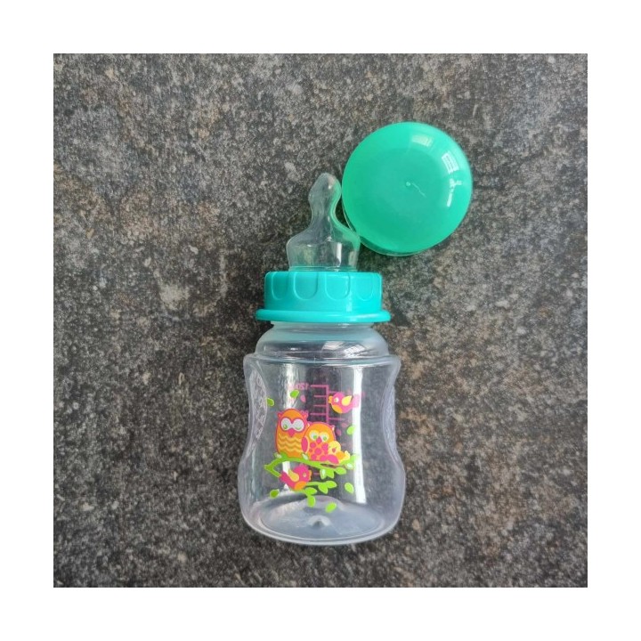 La Solderie suisse - Biberon vert hiboux 120 ml