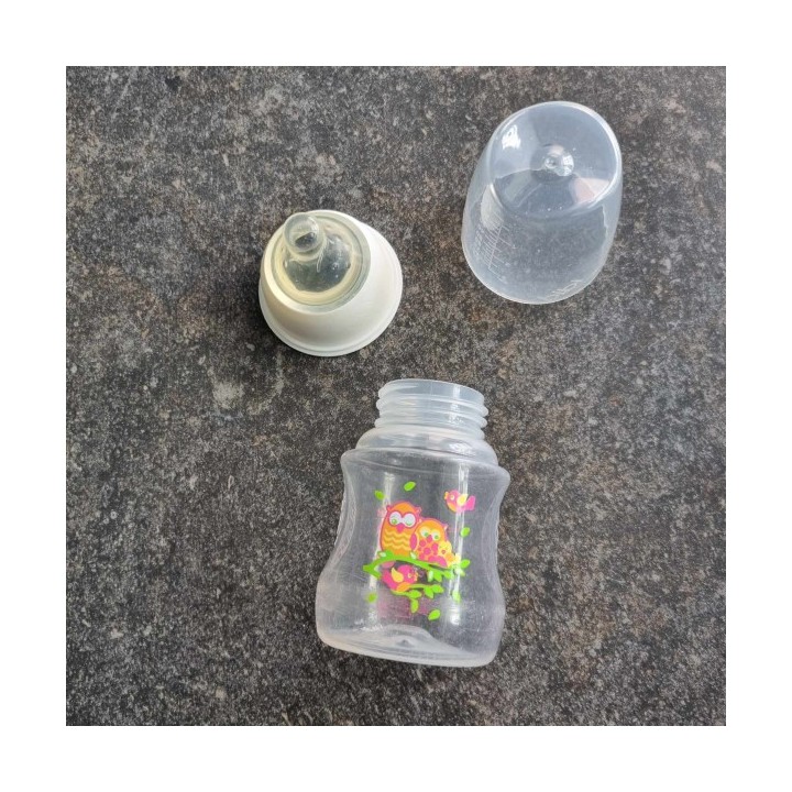 La Solderie suisse - Biberon blanc hiboux 120 ml