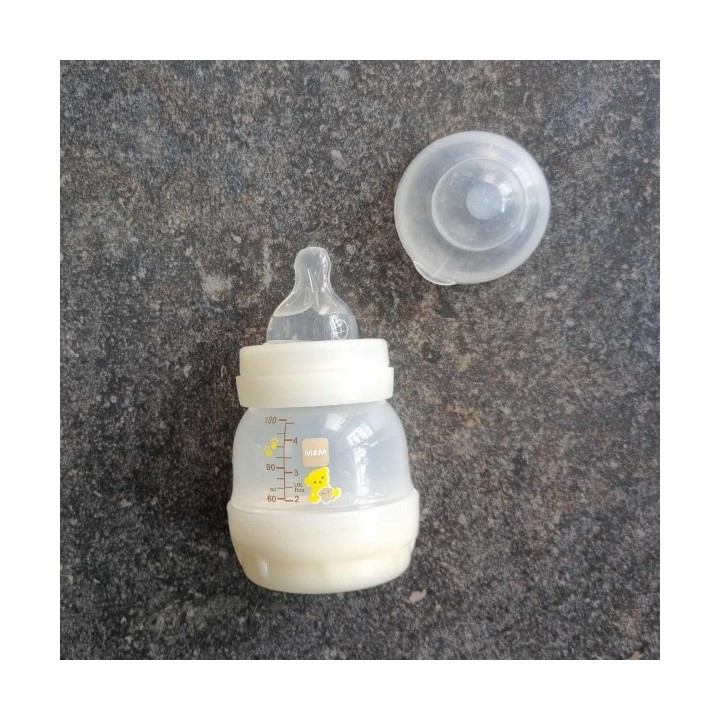 La Solderie suisse - Biberon blanc oursons Mam 130 ml