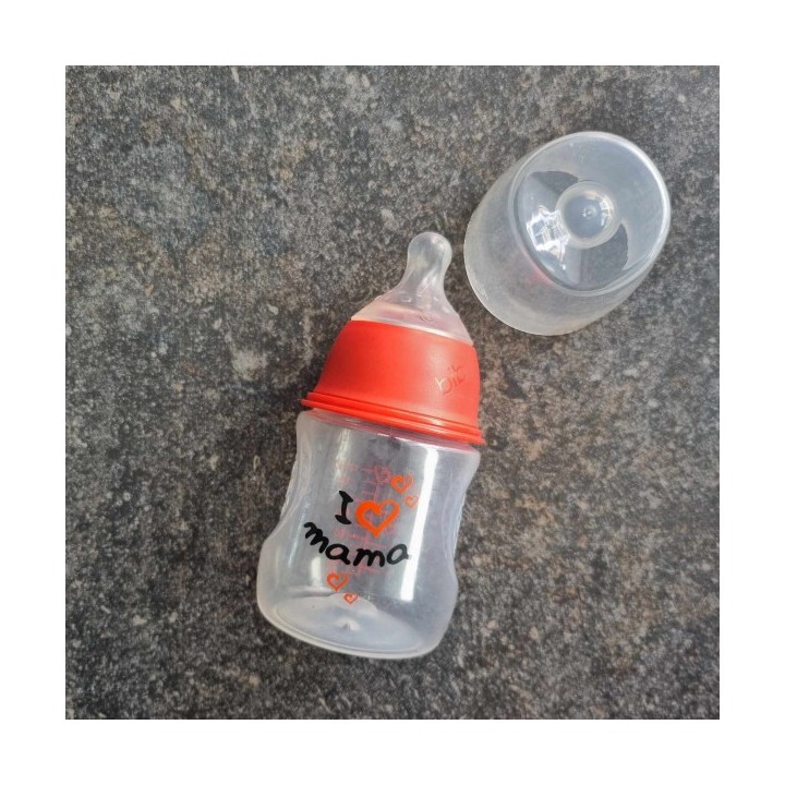 La Solderie suisse - Biberon rouge I love Mama 120 ml
