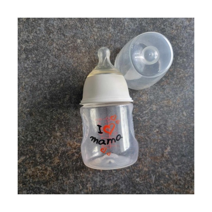 La Solderie suisse - Biberon blanc I love Mama 120 ml