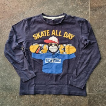 La Solderie suisse - T-shirt bleu Skate all Day