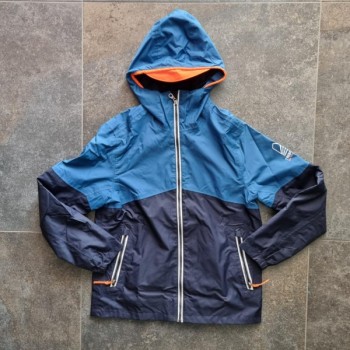 La Solderie suisse - Veste de pluie bleue Tribord Adventure taille 140