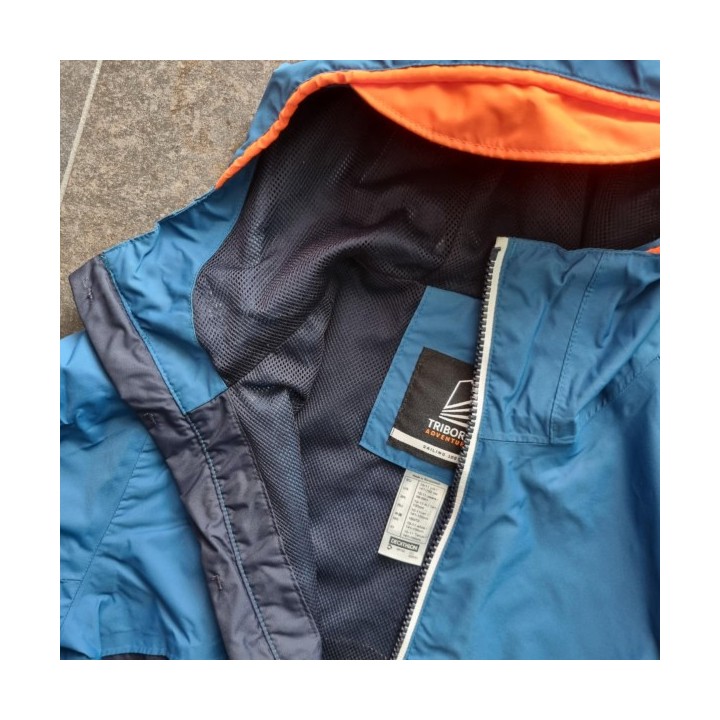 La Solderie suisse - Veste de pluie bleue Tribord Adventure taille 140