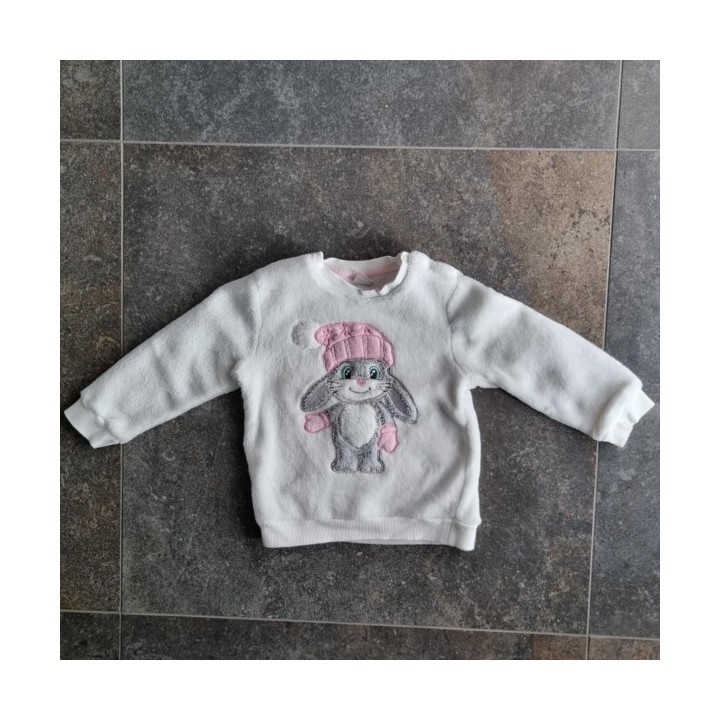 La Solderie suisse - Pull doux blanc Smile taille 86