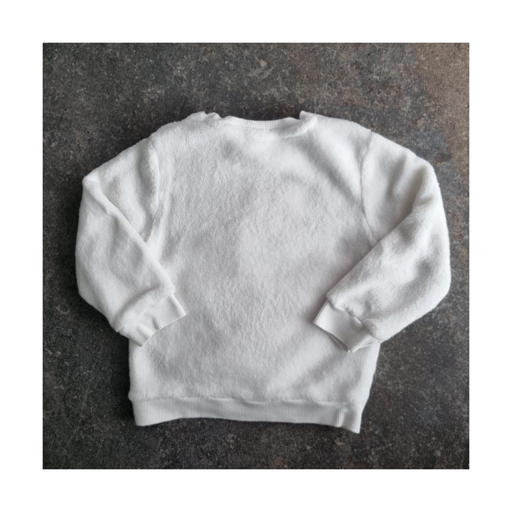 La Solderie suisse - Pull doux blanc Smile taille 86