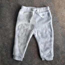 La Solderie suisse - Pantalon doux gris Smile taille 86