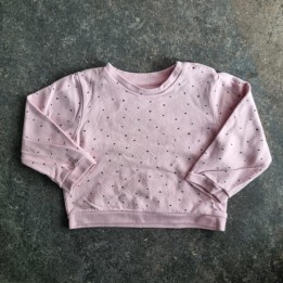 La Solderie suisse - Sweat rose à pois Manor taille 86