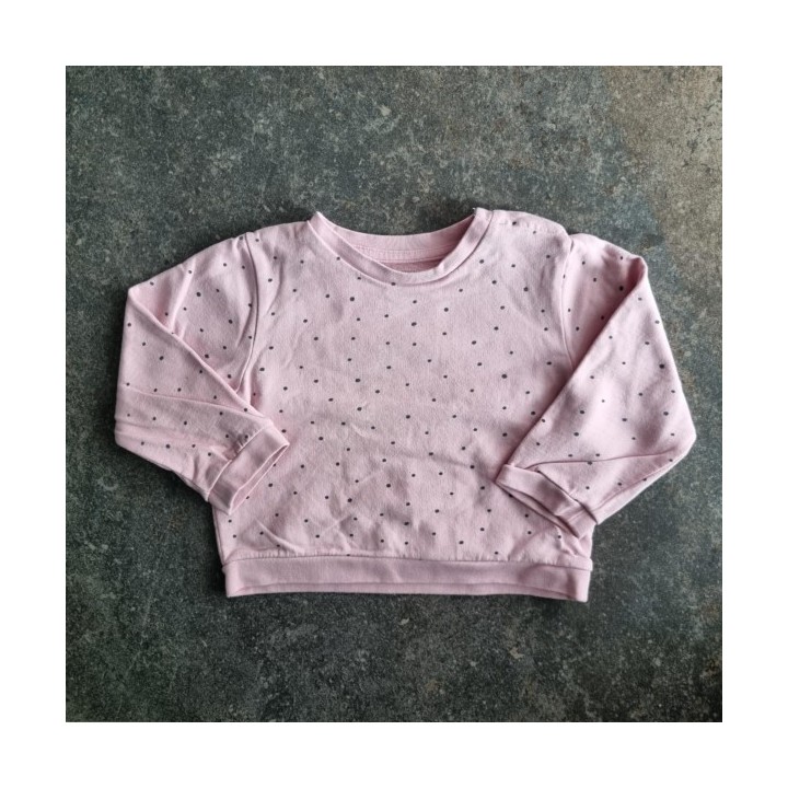 La Solderie suisse - Sweat rose à pois Manor taille 86