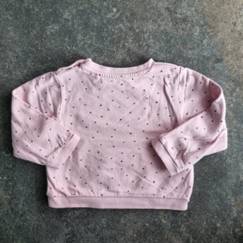 La Solderie suisse - Sweat rose à pois Manor taille 86