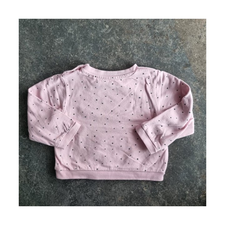 La Solderie suisse - Sweat rose à pois Manor taille 86