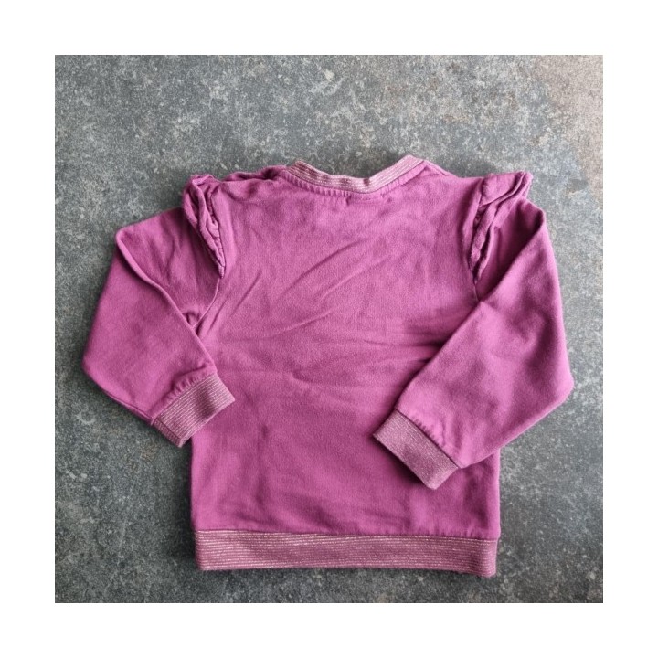 La Solderie suisse - Sweat mauve licorne Smile taille 86
