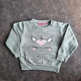 La Solderie suisse - Sweat turquoise licorne Baby Friends taille 86