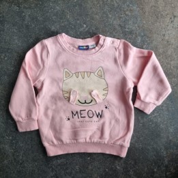 La Solderie suisse - Sweat rose chaton timide Lupilu taille 86