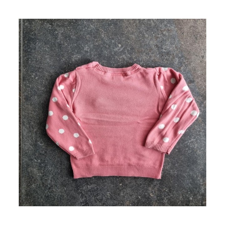La Solderie suisse - Pull rose ourson Smile taille 86
