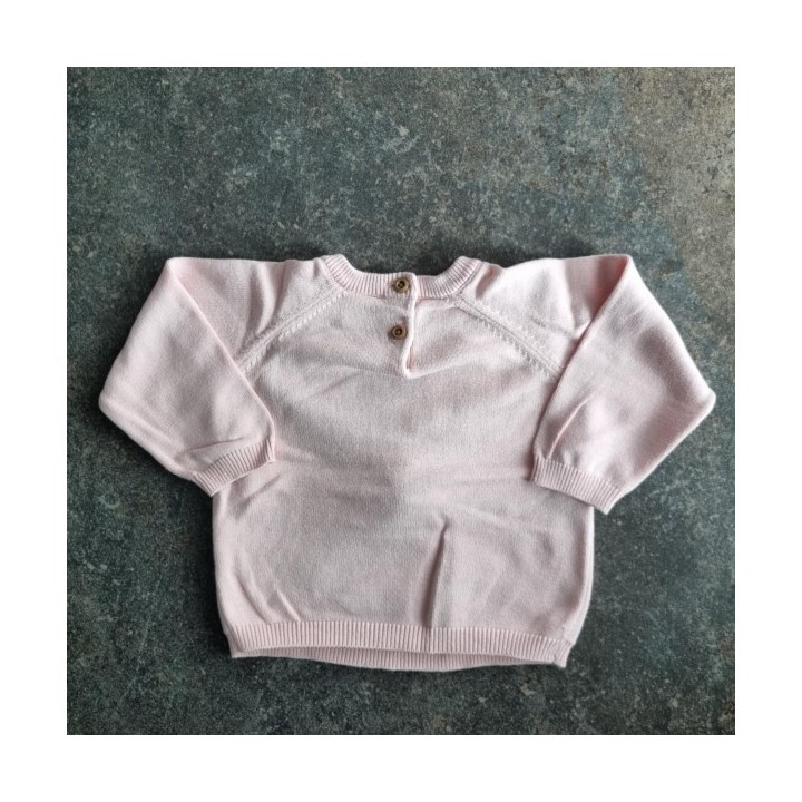 La Solderie suisse -Pull rose cerf au nez rouge Manor taille 86