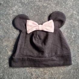 La Solderie suisse  - Bonnet en coton noir Minnie