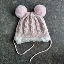 La Solderie suisse - Bonnet laine rose Smile taille 80