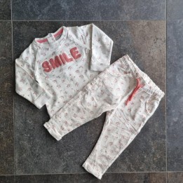 La Solderie suisse - Ensemble pyjama blanc Smile taille 80