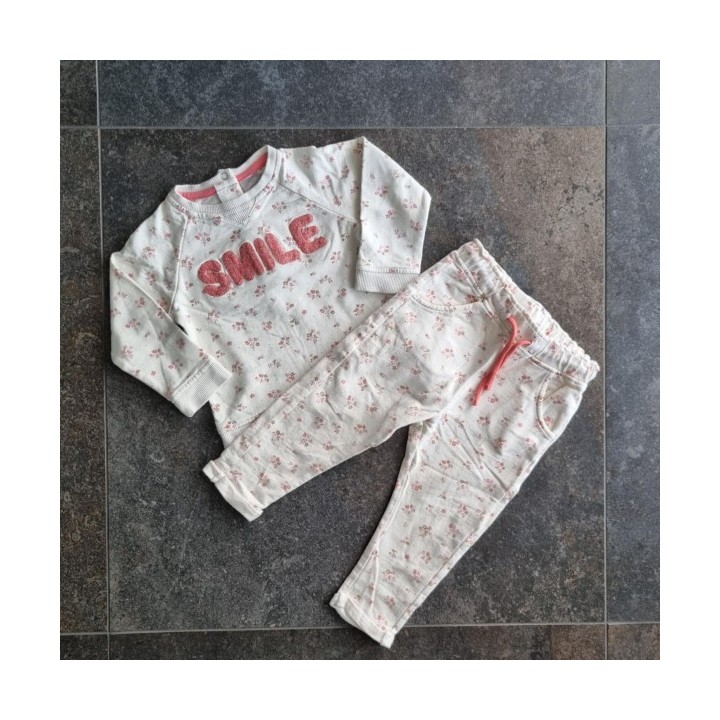 La Solderie suisse - Ensemble pyjama blanc Smile taille 80