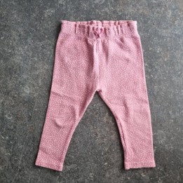 La Solderie suisse - Pantalon tissus rose à pois taille 80