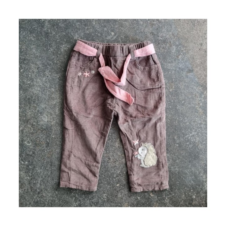 La Solderie suisse - Pantalon tissus brun Smile taille 68