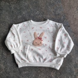 La Solderie suisse - Haut pyjama blanc lapin Sfera taille 80