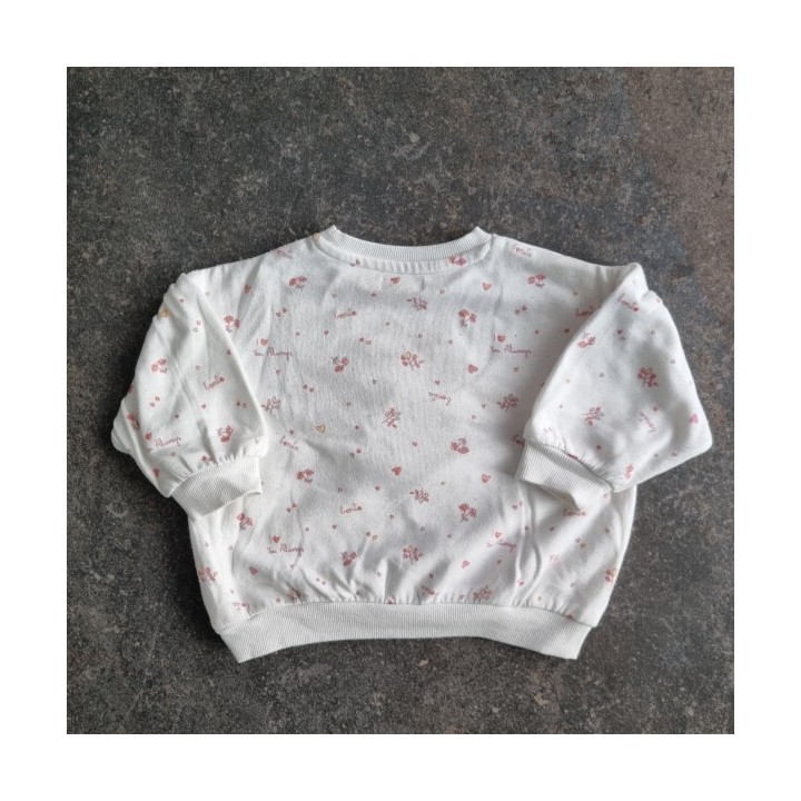 La Solderie suisse - Haut pyjama blanc lapin Sfera taille 80