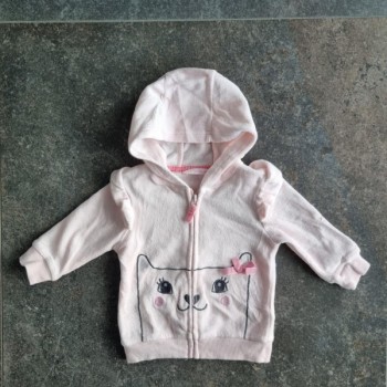 La Solderie suisse - Haut pyjama  rose capuche Smile taille 68