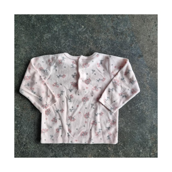 La Solderie suisse - Haut pyjama rose fleurs Gemo taille 86