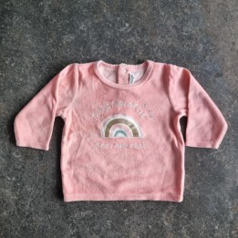 La Solderie suisse - Haut pyjama rose Arc en ciel Gemo taille 80