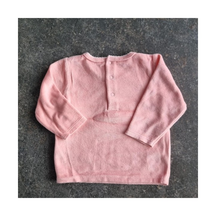 La Solderie suisse - Haut pyjama rose Arc en ciel Gemo taille 80