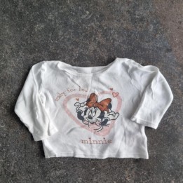 La Solderie suisse - Haut pyjama blanc Minnie Disney taille 80