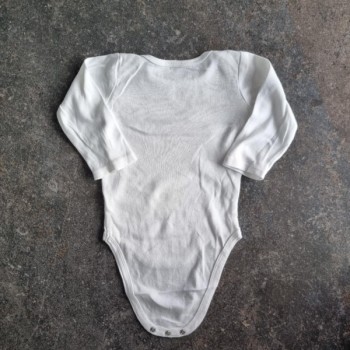 La Solderie suisse - Body blanc Bouquet de Cœurs Gemo taille 80
