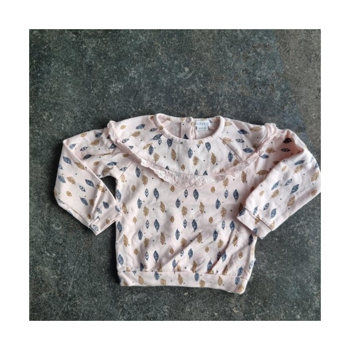 La Solderie suisse - Sweat rose Lucky Kid taille 80
