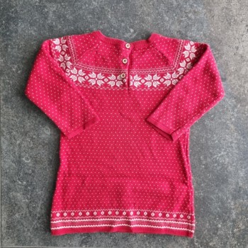 La Solderie suisse - Pull rouge Noël Mon Coeur