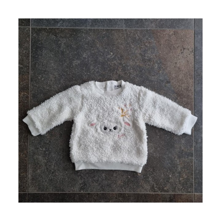La Solderie suisse - Pull blanc tout doux Creeks