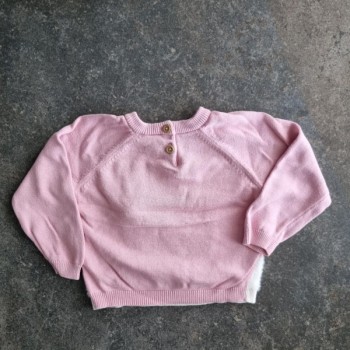 La Solderie suisse - Pull rose pingouin Noël Manor