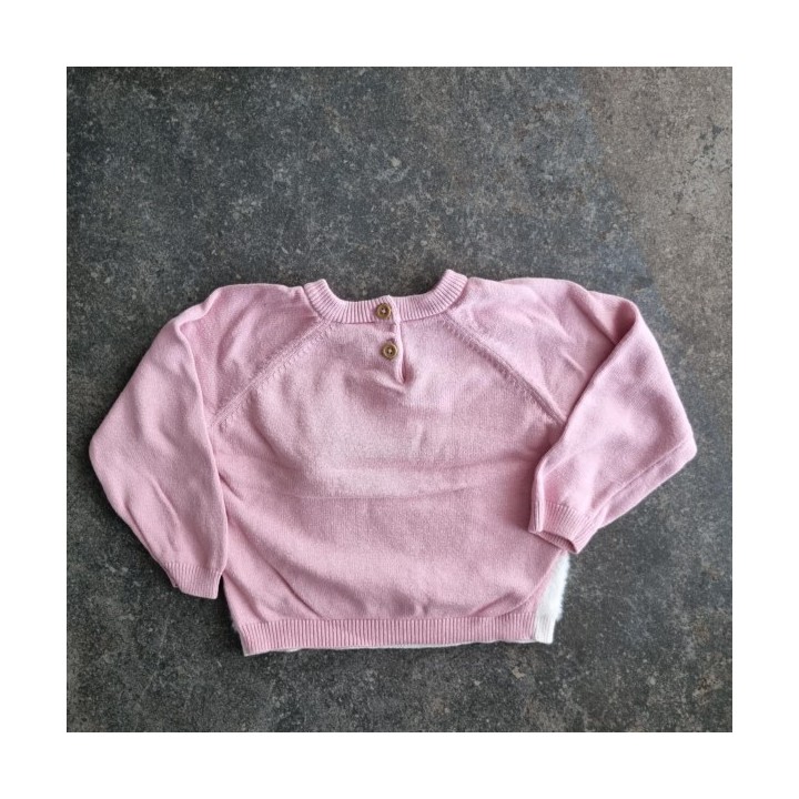 La Solderie suisse - Pull rose pingouin Noël Manor